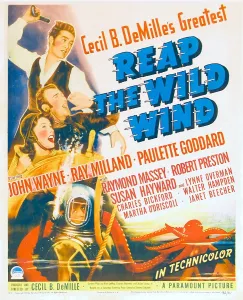 Milland Prints: REAP THE WILD WIND, from top: Ray Milland