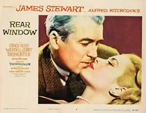 Embrace Prints: REAR WINDOW, from left: James Stewart, Grace Kelly, 1954