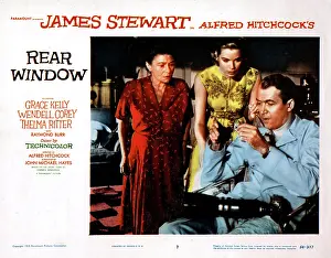 REAR WINDOW, Thelma Ritter, Grace Kelly, James Stewart, 1954"