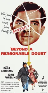 Films By Fritz Lang Prints: BEYOND A REASONABLE DOUBT, US poster art