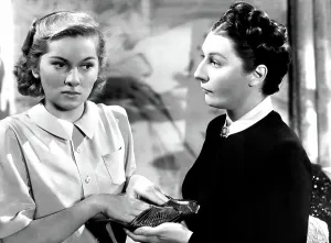 Anderson Prints: REBECCA, from left: Joan Fontaine, Judith Anderson, 1940