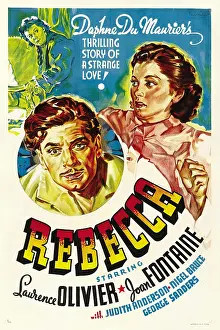 Fontaine Prints: REBECCA, bottom from left: Laurence Olivier, Joan Fontaine, 1940