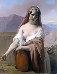 Pitcher Prints: Rebecca at the Well, by Francesco Hayez