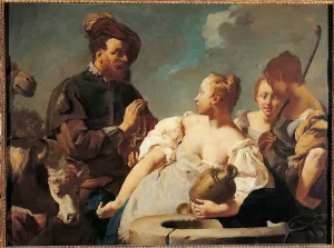 Pitcher Prints: Rebecca at the Well, by Giovan Battista Piazzetta