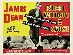 Leather Jacket Prints: REBEL WITHOUT A CAUSE, James Dean (center)