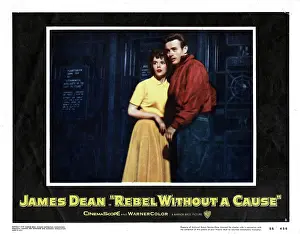 Teenagers Prints: REBEL WITHOUT A CAUSE, from left, Natalie Wood, James Dean, 1955
