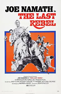Woody Prints: THE LAST REBEL, US poster art, Woody Strode (barechested), Joe Namath (front), 1971