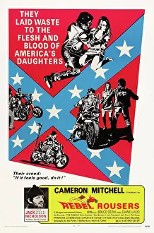 Bikers Prints: REBEL ROUSERS, US poster art, Jack Nicholson (bottom, left), 1970
