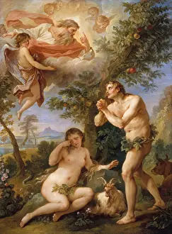 Adam Prints: THE REBUKE OF ADAM AND EVE, by Charles Joseph Natoire