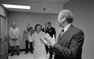 Physical Therapy Prints: As she recovered from breast cancer surgery, President and Mrs