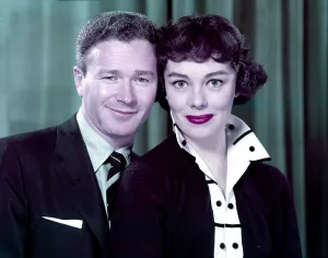 Kirk Prints: THE RED BUTTONS SHOW, from left, Red Buttons, Phyllis Kirk, 1954-55