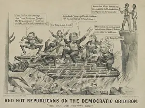 Drawings Prints: Red Hot Republicans on the Democratic Gridiron. The San Domingo War Dance
