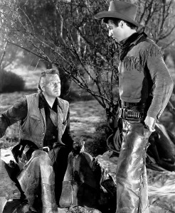 Chaps Prints: RED RIVER, from left, John Wayne, Montgomery Clift, 1948