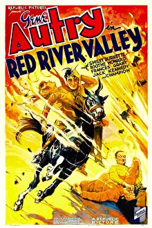 1936 Movies Prints: RED RIVER VALLEY, US poster, bottom right: Gene Autry, 1936