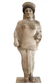 Iber1405nophotog Prints: Red Shoes Kore. ca. 510 BC. Archaic Greek art