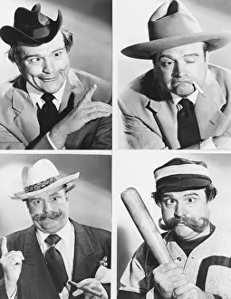 1950s Tv Prints: THE RED SKELTON HOUR, Red Skelton as four characters: from top left