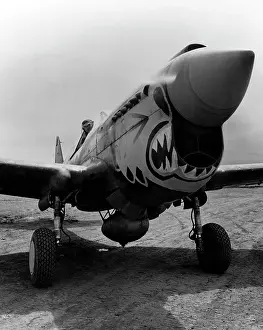 Images Dated 20th August 2007: One of the redoutable 'Flying Tigers' ready to take off from an Alaskan point in a Curtis P-40