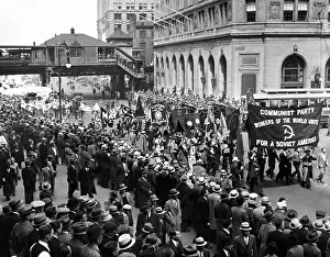 Hammer Prints: Reds gather for 1934 May Day parade to Union Square in New York City