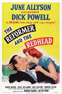Passionate Prints: THE REFORMER AND THE REDHEAD, US poster art, from left: Dick Powell, June Allyson, 1950