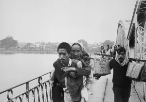 War Victims Prints: Refugees flee Tet Offensive in Hue