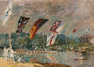 Fans Prints: Regatta at Molesey, by Alfred Sisley