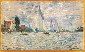 Sail Prints: Regattas at Argenteuil, by Claude Monet