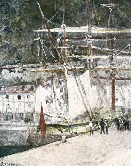 REGOYOS, Dario de (1875-1913). Port of San SebastiAn. Impressionism. Oil on canvas. SPAIN. Donostia. San Telmo Museum