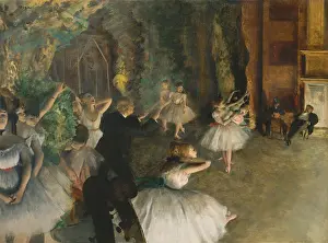 Rehearsal Prints: Rehearsal of the Ballet Onstage
