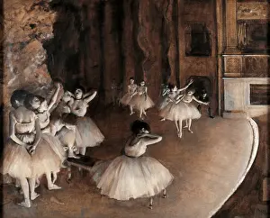 Dance Prints: Rehearsal on Stage, by Edgar Degas