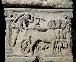 Pleasure Prints: Relief with a chariot. From a sarcophagus