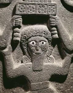 Syria Prints: Relief depicting Gilgamesh. 9th c