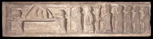 Rite Prints: Relief with the procession of Our Lady of the Idea, by Unknown Artist, cs