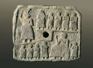 Iraqis Prints: Relief of Urnanshe, King of Lagash