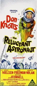 Knotts Prints: THE RELUCTANT ASTRONAUT, upper right: Don Knotts on an Australian daybill style poster art
