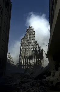 2000s Prints: Remains of the North Tower of the World Trade Center