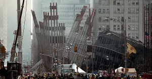 2000s Prints: Remains of the World Trade Center on Friday, Sept. 14, 2001