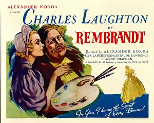 Palette Prints: REMBRANDT, right: Charles Laughton, 1936