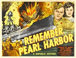 War Planes Prints: REMEMBER PEARL HARBOR, from left: Donald M. Barry, Fay McKenzie, 1942