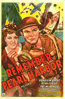 War Planes Prints: REMEMBER PEARL HARBOR, from left: Fay McKenzie, Donald M. Barry, 1942