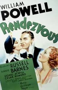 Rosalind Prints: RENDEZVOUS, Rosalind Russell, William Powell, Binnie Barnes, 1935