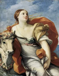Attire Prints: RENI, Guido (1575-1642). The Rape of Europe