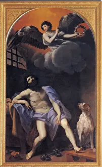 Emilia Romagna Prints: Reni Guido, St Roch in Prison, 1617 - 1618