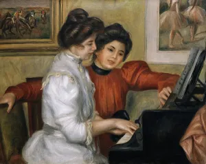RENOIRPierre-Auguste (1841-1919). Yvonne and Christine Lerolle at the piano. ca. 1897. Impressionism. Oil on canvas. FRANCE. Paris. Orangerie Museum