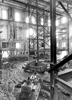 Trucks Prints: Renovation of the White House during the Truman Administration