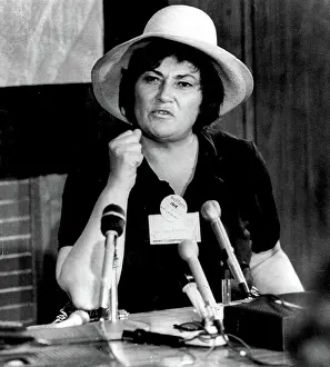 Abzug Prints: Rep. Bella Abzug at a press conference about Welfare rights