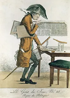Activities Prints: Repas of Politique, caricature of the journalism (18th c)