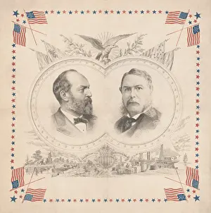 Eagle Prints: Republican candidates for President in 1880, Gen. James Garfield & Gen. Chester Arthur