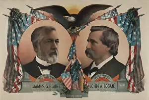 Stars Prints: Republican Candidates for President and Vice President in 1884