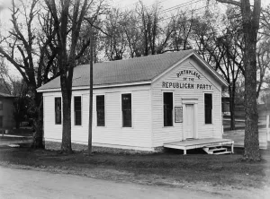 Republican Party Prints: The Republican Party was formed in a school house in Ripon, Wisconsin, on March 20, 1854
