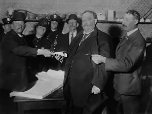 William Howard Prints: Republican Presidential Candidate William Howard Taft voting in Cincinnati